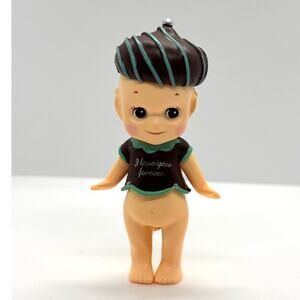 New Unbranded Kewpie/Angel Mini Figure, Mint Chocolate Costume, Open Box
